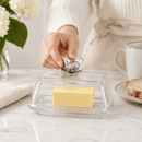Magnolia Glass Butter Dish with Lid - BlueJay Avenue