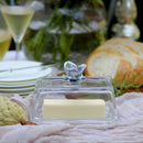 Magnolia Glass Butter Dish with Lid - BlueJay Avenue