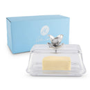 Magnolia Glass Butter Dish with Lid - BlueJay Avenue