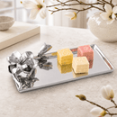 Magnolia Rectangular Aluminum Serving Tray, 6" x 12" - BlueJay Avenue