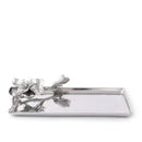 Magnolia Rectangular Aluminum Serving Tray, 6" x 12" - BlueJay Avenue