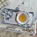 Magnolia Rectangular Aluminum Serving Tray, 6" x 12" - BlueJay Avenue