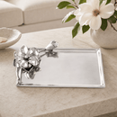 Magnolia Rectangular Aluminum Serving Tray, 6" x 12" - BlueJay Avenue