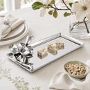 Magnolia Rectangular Aluminum Serving Tray, 6" x 12" - BlueJay Avenue