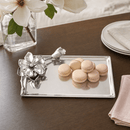 Magnolia Rectangular Aluminum Serving Tray, 6" x 12" - BlueJay Avenue