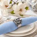 Magnolia Set of 4 Napkin Rings - BlueJay Avenue