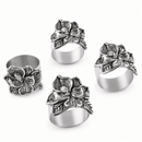 Magnolia Set of 4 Napkin Rings - BlueJay Avenue