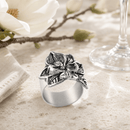 Magnolia Set of 4 Napkin Rings - BlueJay Avenue