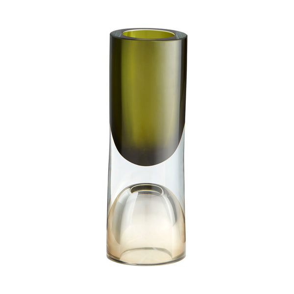 Majeure Glass Vase, Green - BlueJay Avenue