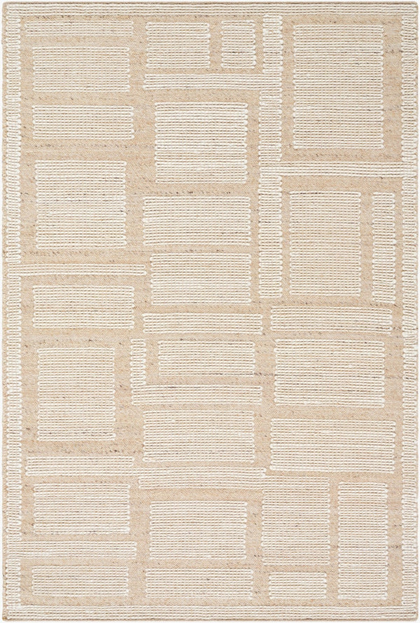 Marcela Hand Woven Beige Wool Area Rug - BlueJay Avenue
