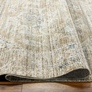 Margaret Brown Traditional Washable Outdoor Rug - BlueJay Avenue