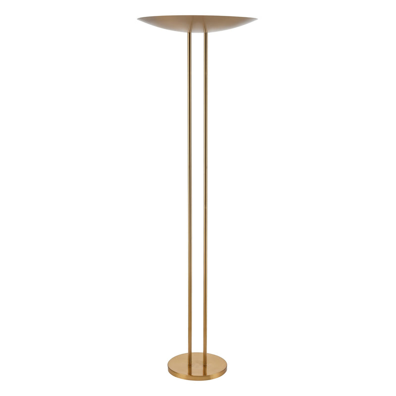 Marston Gold Floor Lamp in Aged Brass - BlueJay Avenue
