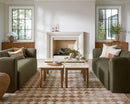Martle Avenue Taupe Modern Checkered Area Rug - BlueJay Avenue