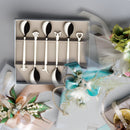 Mepra Evento 18/10 Stainless Steel Coffee Spoon Set of 6 - Mirror Finish - BlueJay Avenue