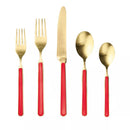 Mepra Fantasia 18/10 Stainless Steel Ice Gold Flatware Set - BlueJay Avenue