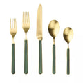 Mepra Fantasia 18/10 Stainless Steel Ice Gold Flatware Set - BlueJay Avenue
