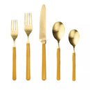 Mepra Fantasia 18/10 Stainless Steel Ice Gold Flatware Set - BlueJay Avenue