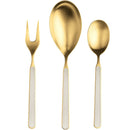 Mepra Fantasia 18/10 Stainless Steel Ice Gold Serving Utensils Set - BlueJay Avenue