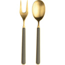 Mepra Fantasia 18/10 Stainless Steel Ice Gold Serving Utensils Set - BlueJay Avenue