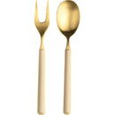 Mepra Fantasia 18/10 Stainless Steel Ice Gold Serving Utensils Set - BlueJay Avenue