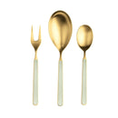 Mepra Fantasia 18/10 Stainless Steel Ice Gold Serving Utensils Set - BlueJay Avenue