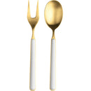 Mepra Fantasia 18/10 Stainless Steel Ice Gold Serving Utensils Set - BlueJay Avenue