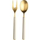Mepra Fantasia 18/10 Stainless Steel Ice Gold Serving Utensils Set - BlueJay Avenue
