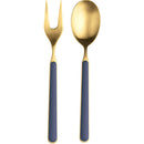 Mepra Fantasia 18/10 Stainless Steel Ice Gold Serving Utensils Set - BlueJay Avenue