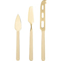 Mepra Fantasia Ice Gold 18/10 Stainless Steel 3-Piece Cheese Knife Set - BlueJay Avenue