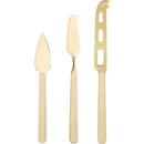 Mepra Fantasia Ice Gold 18/10 Stainless Steel 3-Piece Cheese Knife Set - BlueJay Avenue
