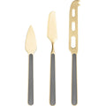 Mepra Fantasia Ice Gold 18/10 Stainless Steel 3-Piece Cheese Knife Set - BlueJay Avenue