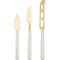 Mepra Fantasia Ice Gold 18/10 Stainless Steel 3-Piece Cheese Knife Set - BlueJay Avenue