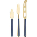 Mepra Fantasia Ice Gold 18/10 Stainless Steel 3-Piece Cheese Knife Set - BlueJay Avenue
