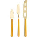 Mepra Fantasia Ice Gold 18/10 Stainless Steel 3-Piece Cheese Knife Set - BlueJay Avenue