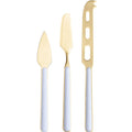 Mepra Fantasia Ice Gold 18/10 Stainless Steel 3-Piece Cheese Knife Set - BlueJay Avenue