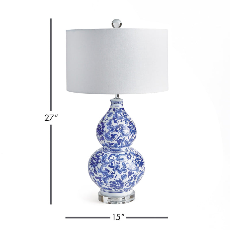 Ming Floral Lamp - BlueJay Avenue