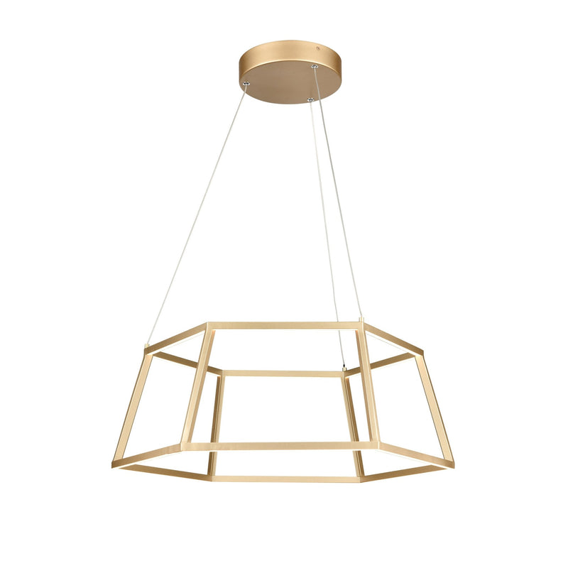 Minimalist Dimmable LED Gold Chandelier - BlueJay Avenue