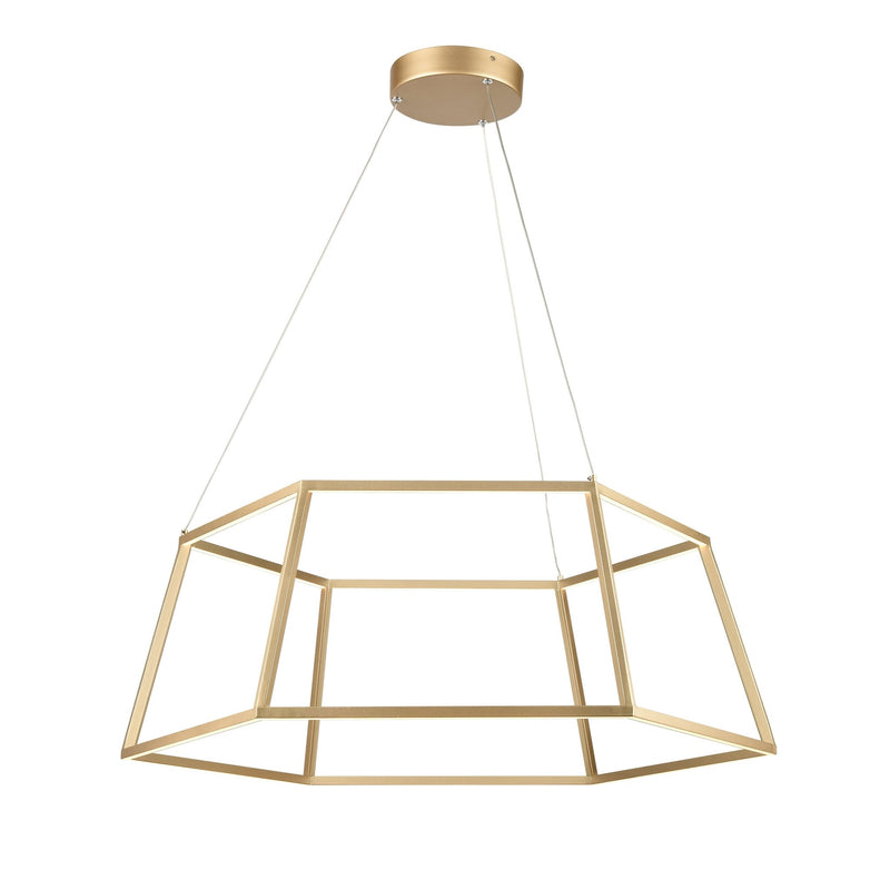 Minimalist Dimmable LED Gold Chandelier - BlueJay Avenue