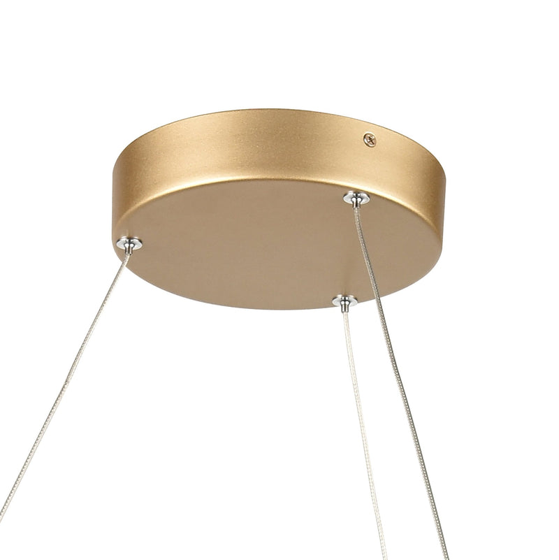 Minimalist Dimmable LED Gold Chandelier - BlueJay Avenue