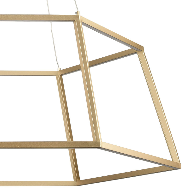 Minimalist Dimmable LED Gold Chandelier - BlueJay Avenue