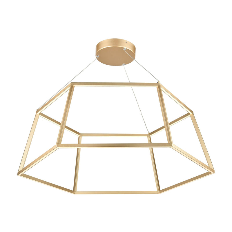 Minimalist Dimmable LED Gold Chandelier - BlueJay Avenue