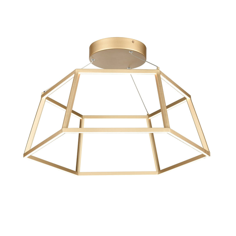 Minimalist Dimmable LED Gold Chandelier - BlueJay Avenue