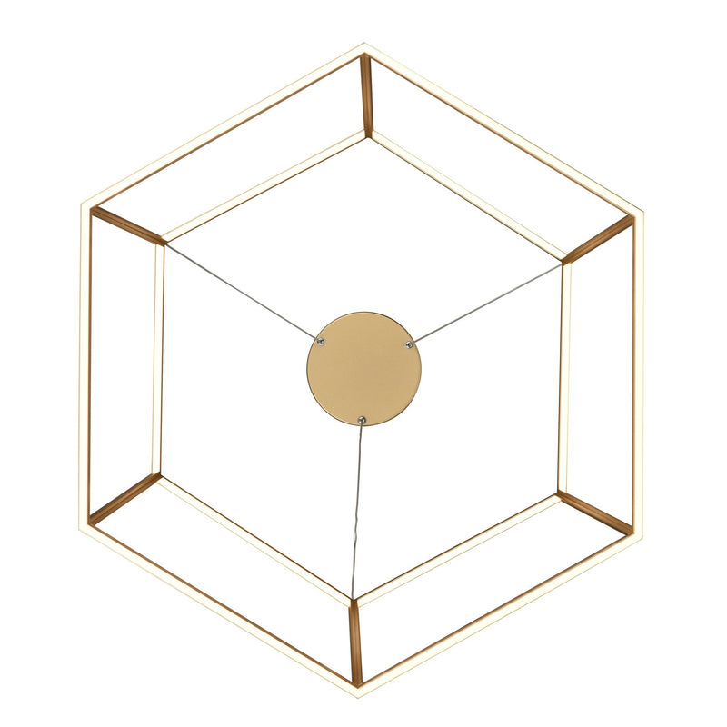 Minimalist Dimmable LED Gold Chandelier - BlueJay Avenue