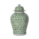 Mint Green Fish Scale Ginger Jar - BlueJay Avenue