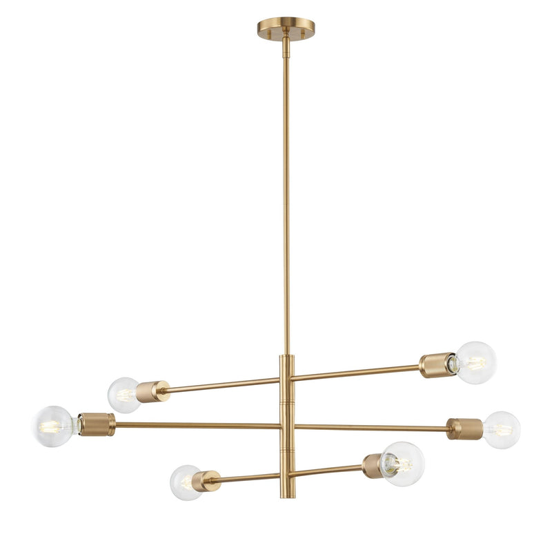 Module 6 - Light Modern Gold Ceiling Light Fixture - BlueJay Avenue