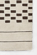 Momeni Canyon Plush Wool Checkered Cream Rug - BlueJay Avenue