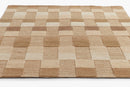Momeni Fletcher Beige Wool Modern Checkered Rug - BlueJay Avenue