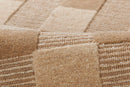 Momeni Fletcher Beige Wool Modern Checkered Rug - BlueJay Avenue