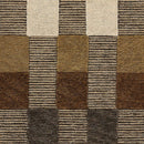 Momeni Fletcher Brown Modern Hand Tufted Wool Checkered Rug - BlueJay Avenue