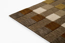 Momeni Fletcher Brown Modern Hand Tufted Wool Checkered Rug - BlueJay Avenue